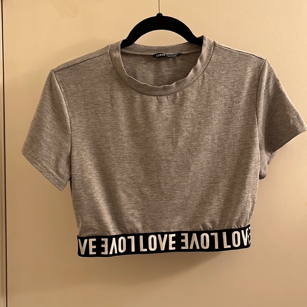 SHEIN crop top/ baby tee